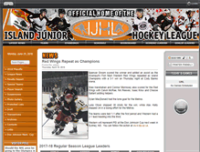 Tablet Screenshot of islandjuniorhockey.com